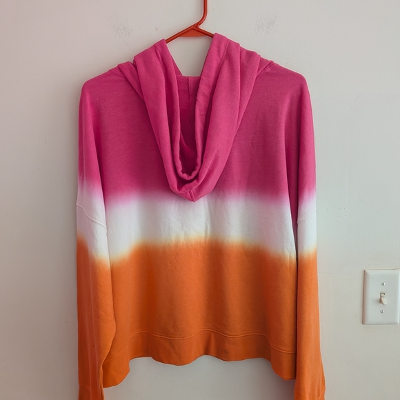 Calvin Klein Women's Pink and Orange Ombre Hoodie, Size XXL - Picture 5 of 8